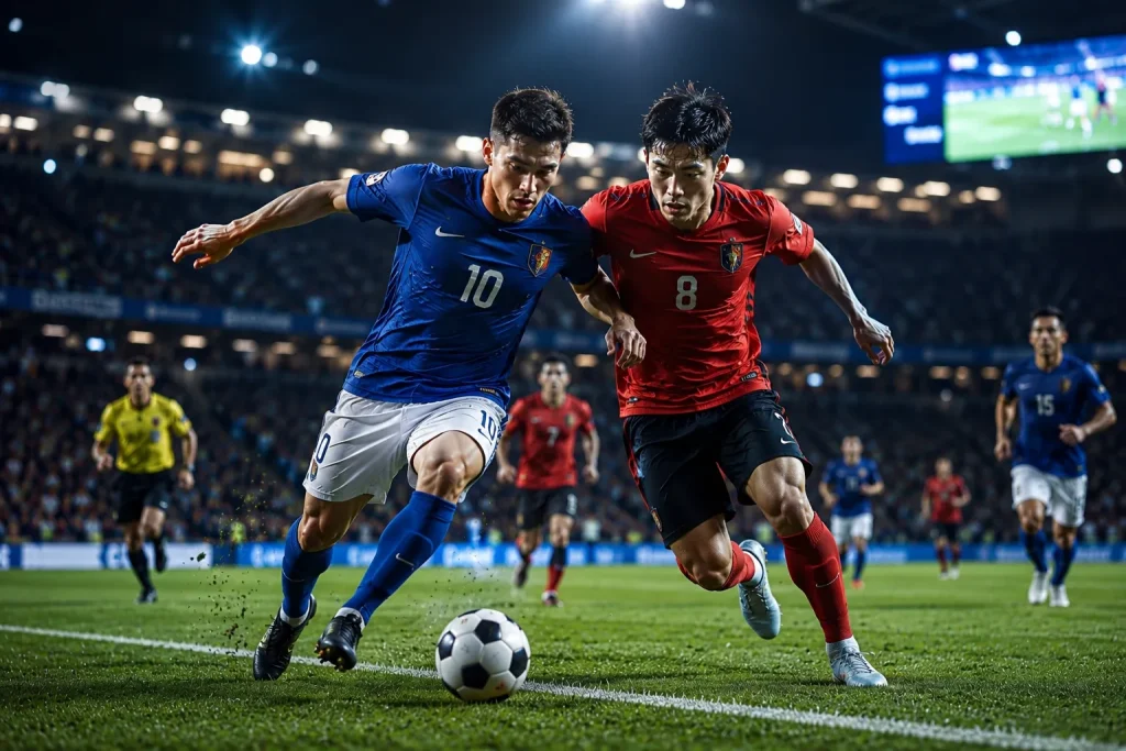 world cup ph Intense soccer clash under stadium lights